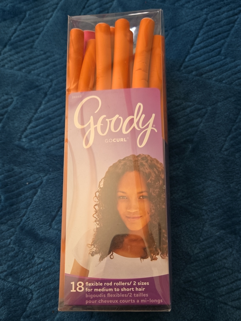 4/$20 GoCurl Flexible Rod Rollers - Orange (18 Pack)